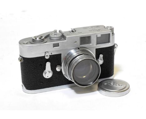 Leica M2 Camera no.1114070, with lens marked 'Germany' Shutter working