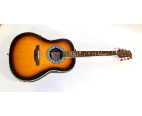 Tanglewood Odyssey TMO-7S Electro Acoustic Bowl Back Guitar sunburst finish, in hard case