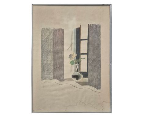 DAVID HOCKNEY (BRITISH, B.1937). LE NID DU DUC. Lithograph print, signed and dated May 1971 within the plate, 49cm x 44cm ove