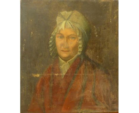 English School (19th Century), portrait of a lady, oil o canvas, 47 x 41cms, unframed 