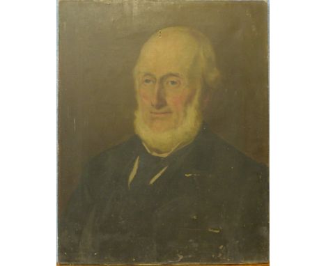 English School, portrait of a gentleman, oil on canvas, 51 x 40cms, unframed 