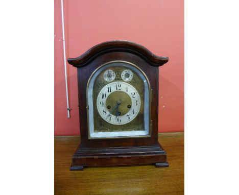 A 19th century German Junghans mahogany bracket clock 