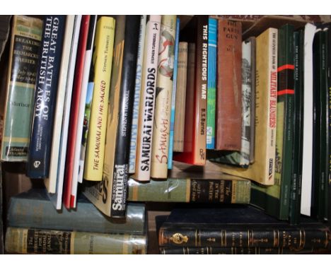 A selection of various military volumes including A Short History of the Royal Welch Fusiliers, War Over The West, Samurai Wa