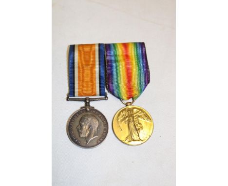 A First War pair of medals awarded to No. 6810 Pte. T. Madden Royal Irish Regiment
