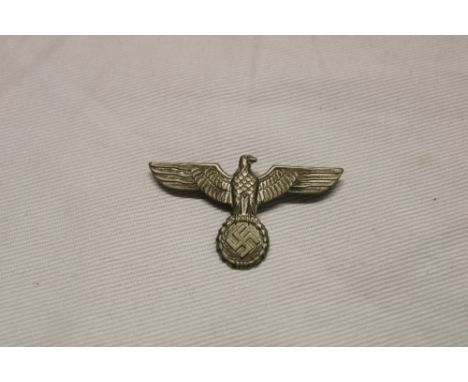 An original German Second War small size Army cap eagle with wire prong backing