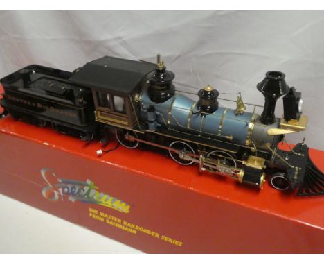 A Bachmann 1:20 scale electric model American 2-6-0 Mogul locomotive and tender, near mint in original box with instructions