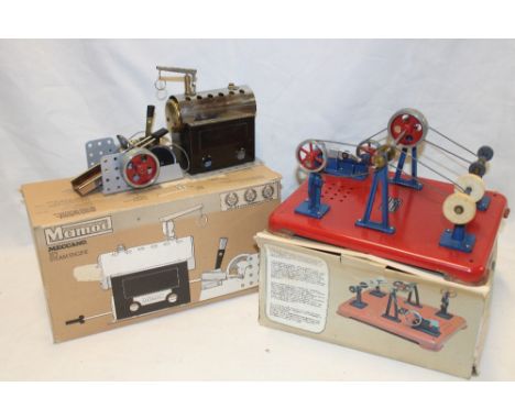 A Mamod SP3 steam engine in original box and a WS1 steam workshop in original box (2)