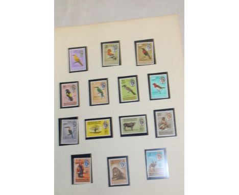 A complete set of 1961 Bechuanaland u/m definitive stamps