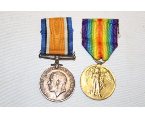 A First War pair of medals awarded to No. 2499 Sjt. A. P. Sharland DCLI