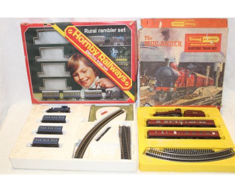 Hornby 00 gauge - Rural Rambler train set in original box and a Tri-ang Hornby "Midlander" train set (engine af) (2)
