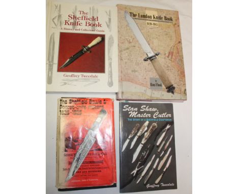 Four various knife-related books including Tweedale (G) The Sheffield Knife Book - a History and Collector's Guide; The Londo