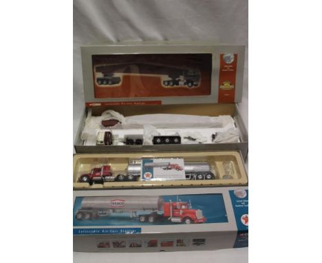 A Corgi mint and boxed 1:50 scale International Transtar with girder load and a Corgi limited-edition Kenworth semi tanker (2