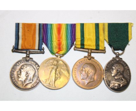 A group of four medals awarded to Pte. L. Jenkin Royal Lancashire Regiment and DCLI; First War pair of medals (No. 23931 Pte.