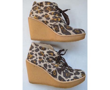 Pair of Stella McCartney leopard print ladies shoes, size 40 in excellent barely worn condition, and a pair of Lilley &amp; S