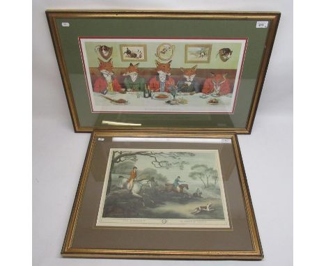 Harry B. Neilson - Mr. Fox's Hunt Breakfast on Xmas Day, W59cm H30cm; The Thelwell Estate - The Return Home, open edition pri