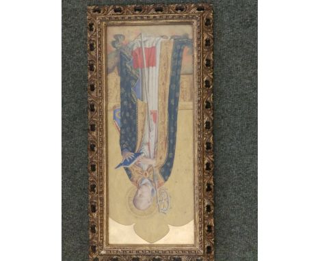 Late 19thC Italian School – watercolour – Portrait of a Priest, together with one other watercolour having foxing. (2)