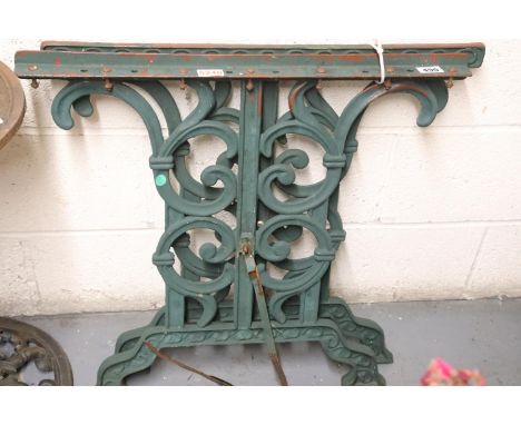 Pair of vintage type cast iron garden table supports. Not available for in-house P&amp;P 