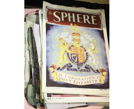 Box of mixed vintage magazines including some Victorian examples. Not available for in-house P&amp;P 