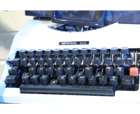 Portable Imperial 205 typewriter. Not available for in-house P&amp;P. 