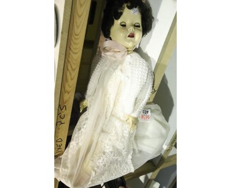 Vintage Pedigree doll, walks and turns head side to side. Not available for in-house P&amp;P 