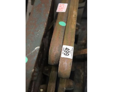 Pair of vintage type cast iron bench ends. Not available for in-house P&amp;P 