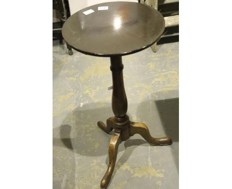 Oak antique tripod based wine table. Not available for in-house P&amp;P 