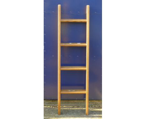 A pine ladder. 143 cm high.