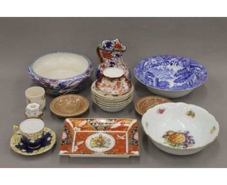 A quantity of decorative ceramics, including Poole, Spode, Masons, etc.