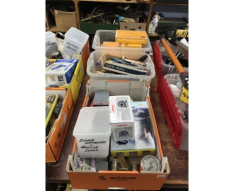 Three boxes of hand tools