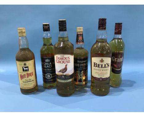 Six bottles of blended Scotch whisky