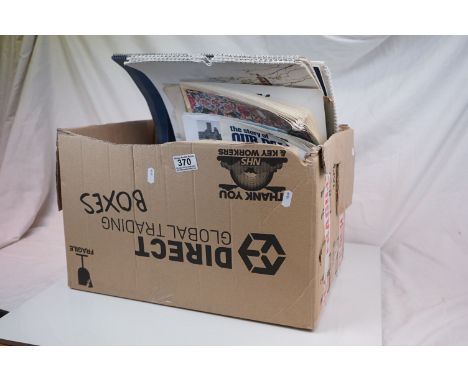 Box of Vintage Calendars, Photographs, Concorde Photo, Military Postcards, etc 