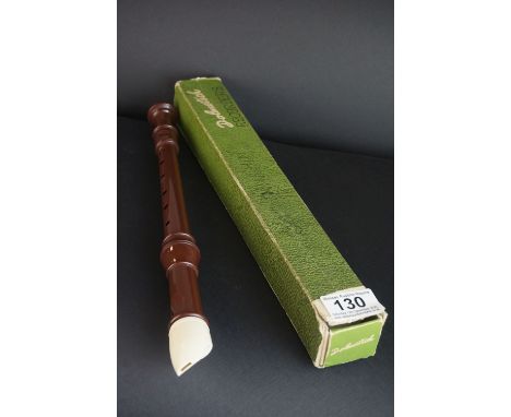 Boxed ' Dolnetsch ' Recorder, 32cms long 
