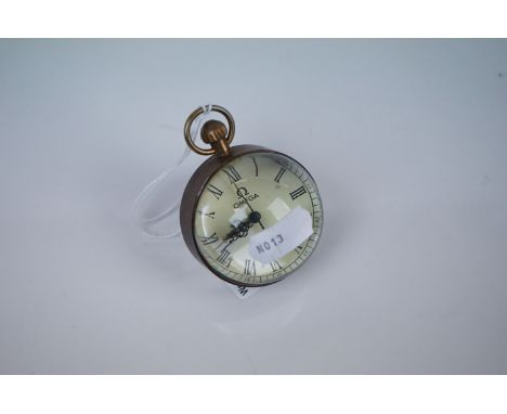 Brass and Glass Cased Bulls Eye Pocket Watch 