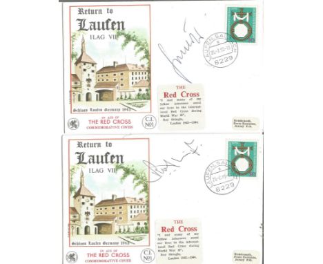 Red Cross Signed cover collection. In Aid of the Red Cross Commemorative Cover. Return to Laufen Ilag VII Internment Camp WWI