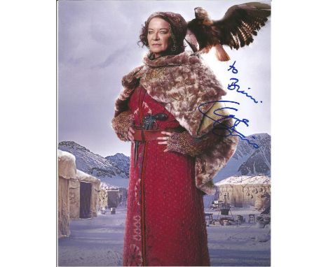 Claire Higgins dedicated signed 10x8 colour photo in The Golden Compass. English actress. Her film appearances include Hellra