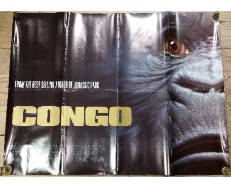 Congo Movie Poster, starring Laura Linney and Dylan Wash, 1995. She'll Have to Go Movie Poster, starring Bob Monkhouse and Cl