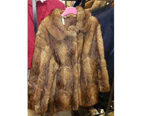 A Vintage Fur Coat, size 14 approx.
