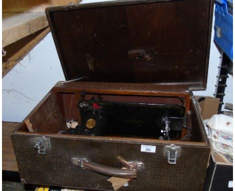 A Vintage Sewing Machine.