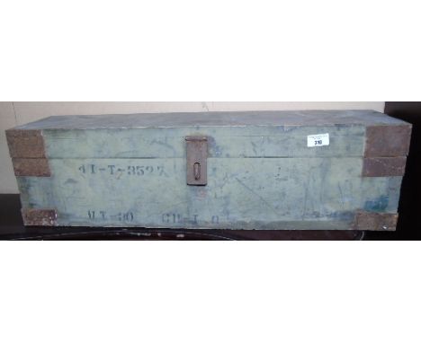 A Vintage Wooden Munitions Box.