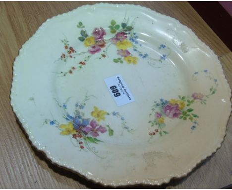 A Large Royal Worcester Plate.