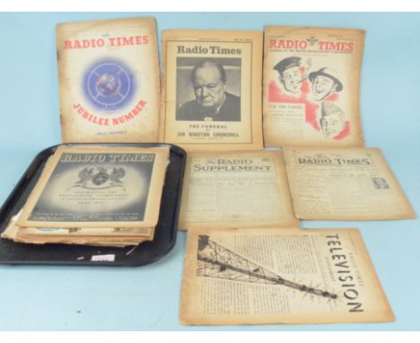 A good selection of early 20th Century first edition magazines including Radio Times Volume No.1 1923, 'The Radio Supplement'