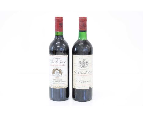 2 bottles Mature Classified Growth St Estephe Claret including 50th Anniversary Vintage 2 bottles Mature Classified Growth St