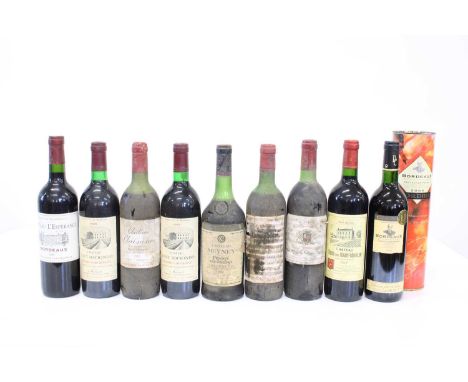 9 bottles Mixed Lot of Fine mature Claret 9 bottles Mixed Lot Fine mature Claret from an excellent cellar comprising: 1 bottl