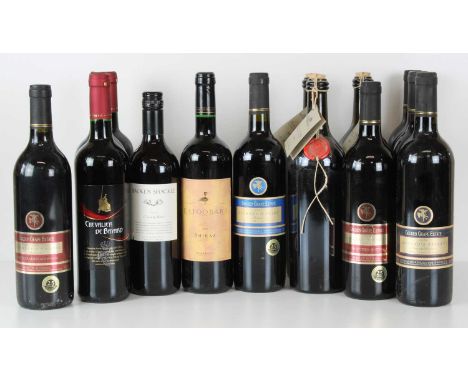 15 bottles Mixed Lot of Drinking Wine 15 bottles Mixed Lot of Drinking Wine including Australian Shiraz Reds together with Fi