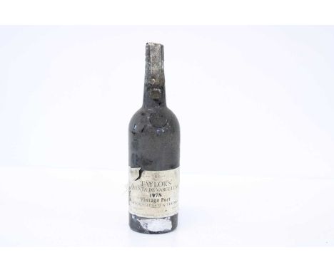 Taylors Quinta de Vargellas Vintage Port 1978 1 bottle Taylors Quinta de Vargellas Vintage Port 1978 Bottled in Oporto (b/n –