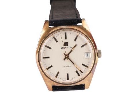 A gentleman's vintage Zenith Automatic wristwatch with date aperture.