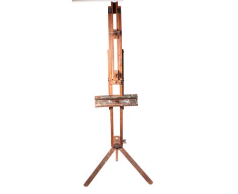 A large Windsor & Newton artist's easel.