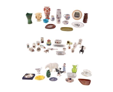 A quantity of assorted ceramics to include a Poole Pottery Carter, Stabler & Adams milk jug decorated with stylised flowers, 