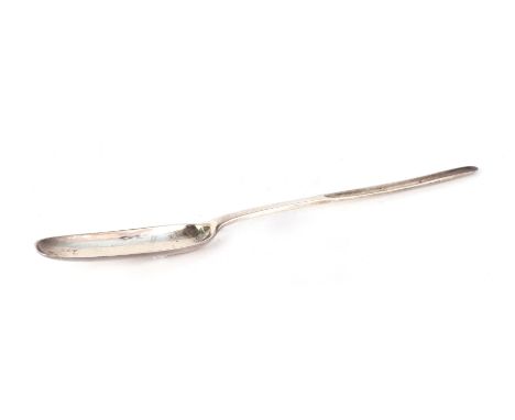 A George I silver marrow scoop, London 1726, 44g.