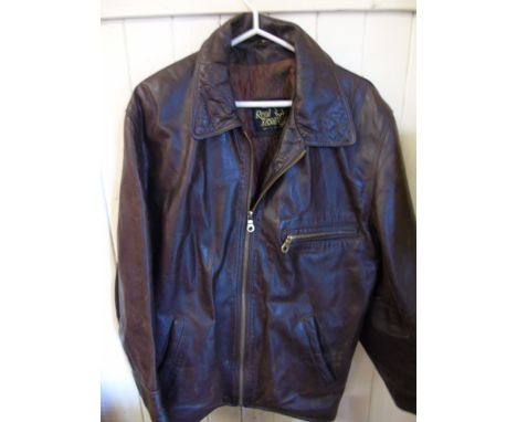 Vintage style leather jacket
